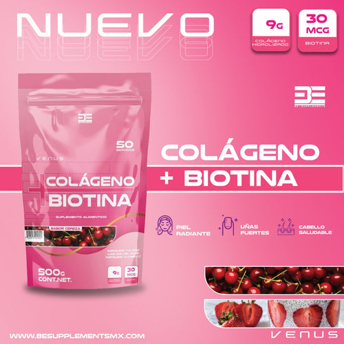BE COLAGENO + BIOTINA 50 SERV