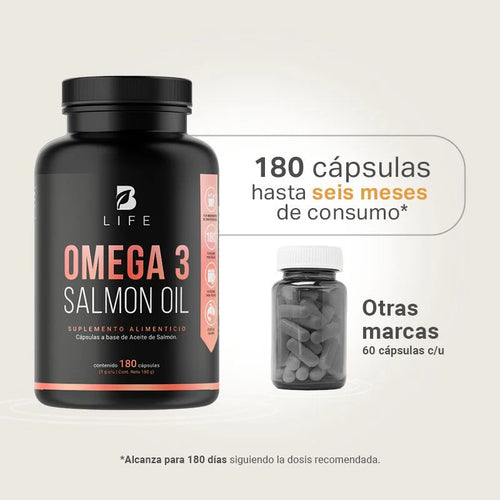 B LIFE OMEGA 3 SALMON OIL 180 CAPS