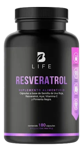 B LIFE RESVERATROL 180 CAPS