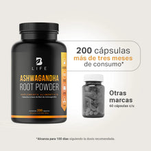 B LIFE ASHWAGANDHA ROOT POWDER 200 CAPS