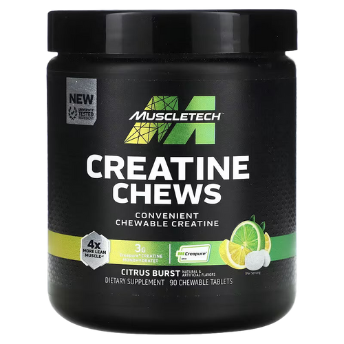 MUSCLETECH CREATINA CHEWS 90 SERV