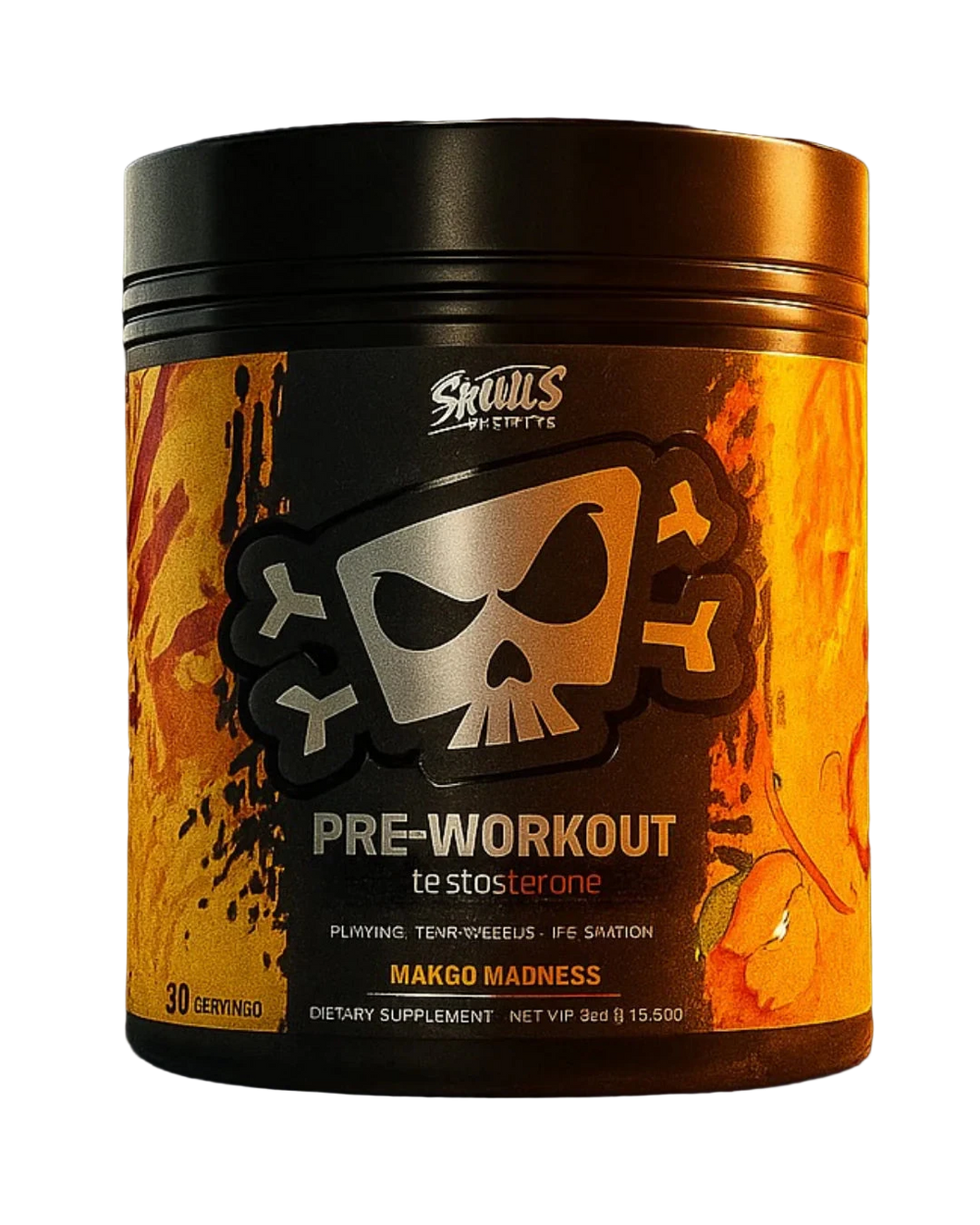 SKULL NUTRITION PRE WORKOUT TEST 30 SERV *PROMOCION*