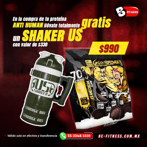 ANTI HUMAN GOLDEN SPECIMEN PROTEIN 70 SERV + SHAKER DE REGALO *PROMOCION*