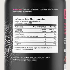 B LIFE PURE ARGININE 240 CAPS